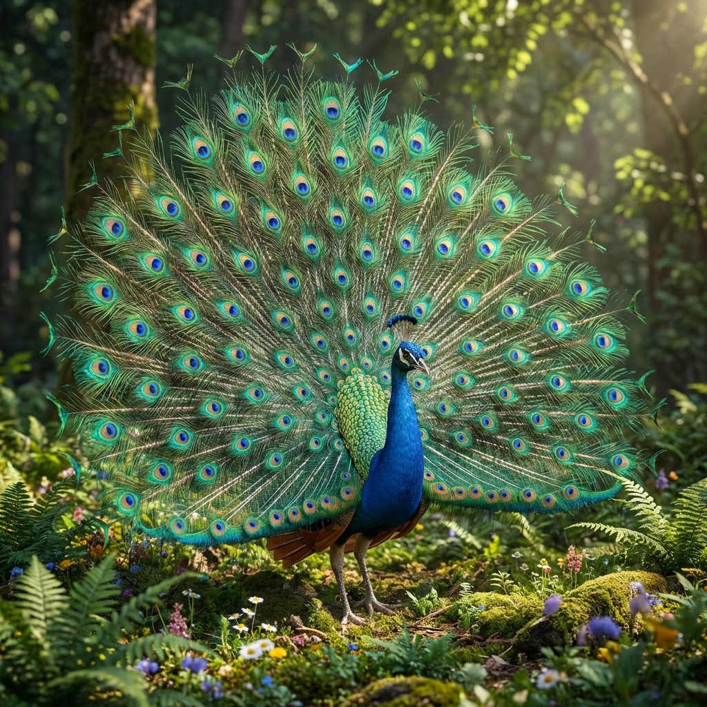Indian peacock